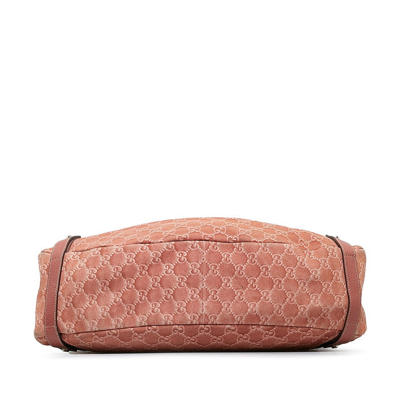 Pink suede gucci online bag