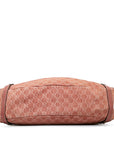 Gucci GG Handbag Tote Bag 130736 Pink Suede Women's