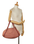 Gucci GG Handbag Tote Bag 130736 Pink Suede Women's