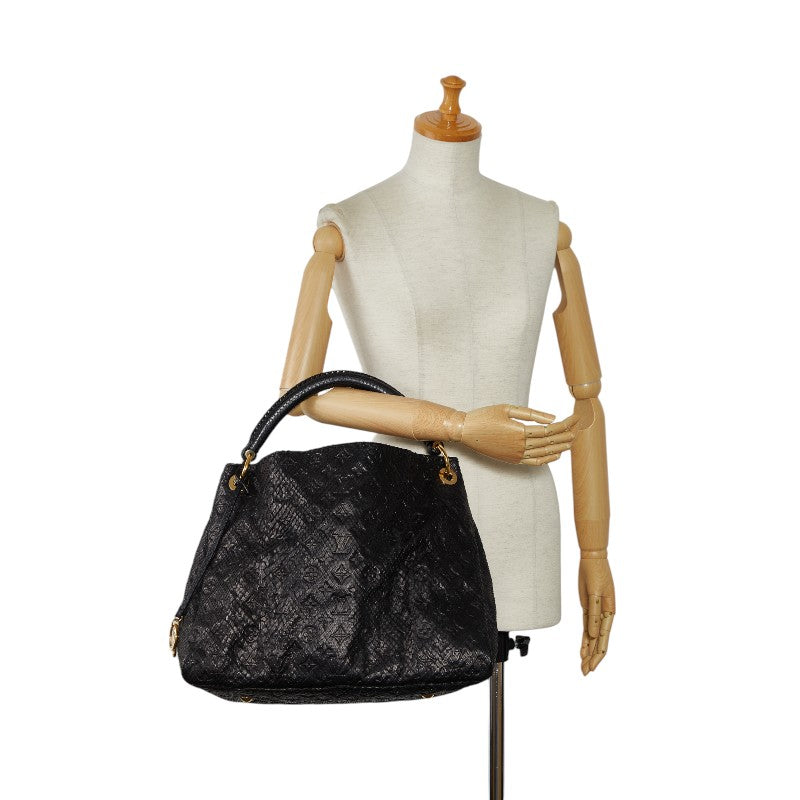 Louis Vuitton Monogram Pearson Artsy MM Shoulder Bag N90885 Black PVC Leather  Louis Vuitton