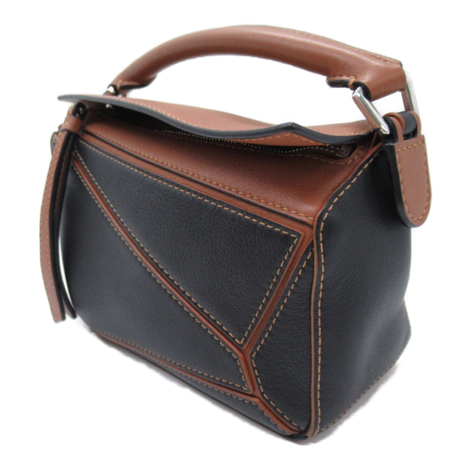 Loewe LOEWE Puzzle Bag Mini Shoulder Bag Shoulder Bag   Brown Black A510U95X14