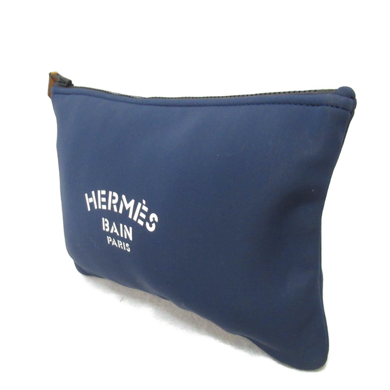 Hermes Hermes Neo-Van MM Pouch Bag Polyester  Women's Navyes