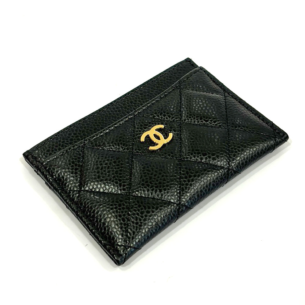 CHANEL Classic Card Case AP0213 Black Caviar S G Coco Matrasse  etc