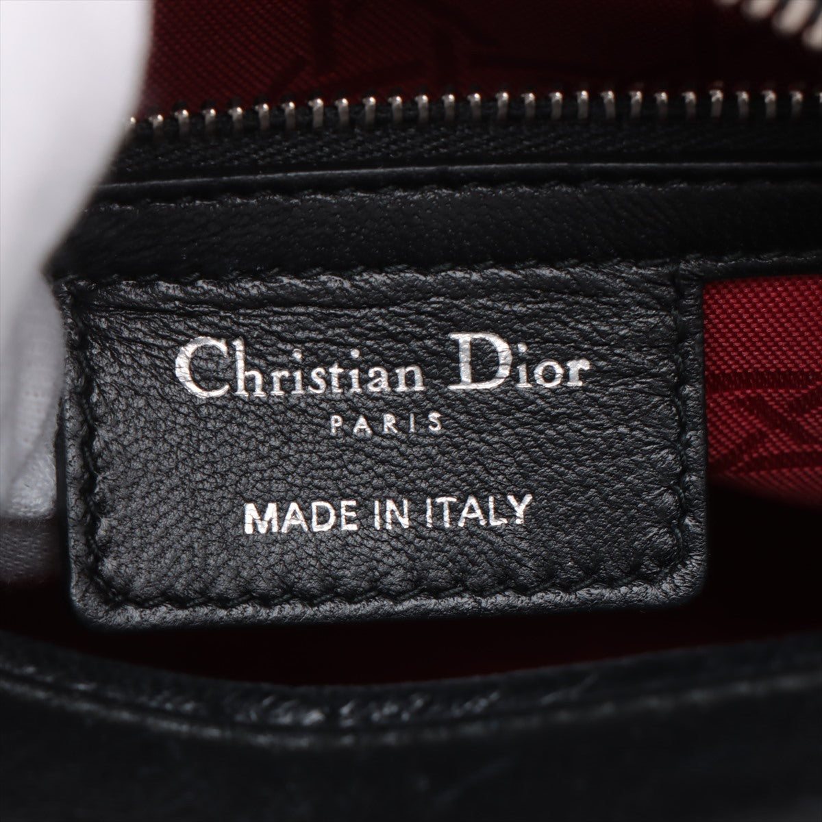 Christian Dior  Dior Lady Leather 2WAY Handbag Black