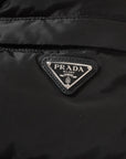Prada 21 Years Polyester Down Jacket 40  Black Belt 290364