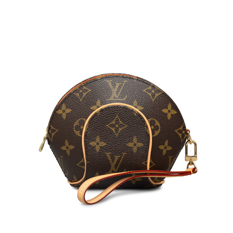 Louis Vuitton Monogram Mini Ellipse Handbag M51129 Brown PVC Leather  Louis Vuitton
