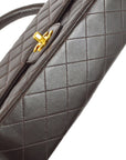 Chanel 1994-1996Classic Single Flap Medium Handbag Brown Lambskin