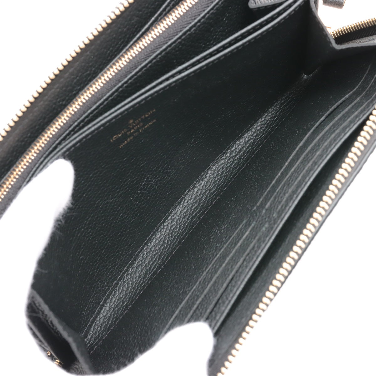 Louis Vuitton Bi-Color Monogram Amplant  Wallet M80481 NoirCreme Round Zip Wallet