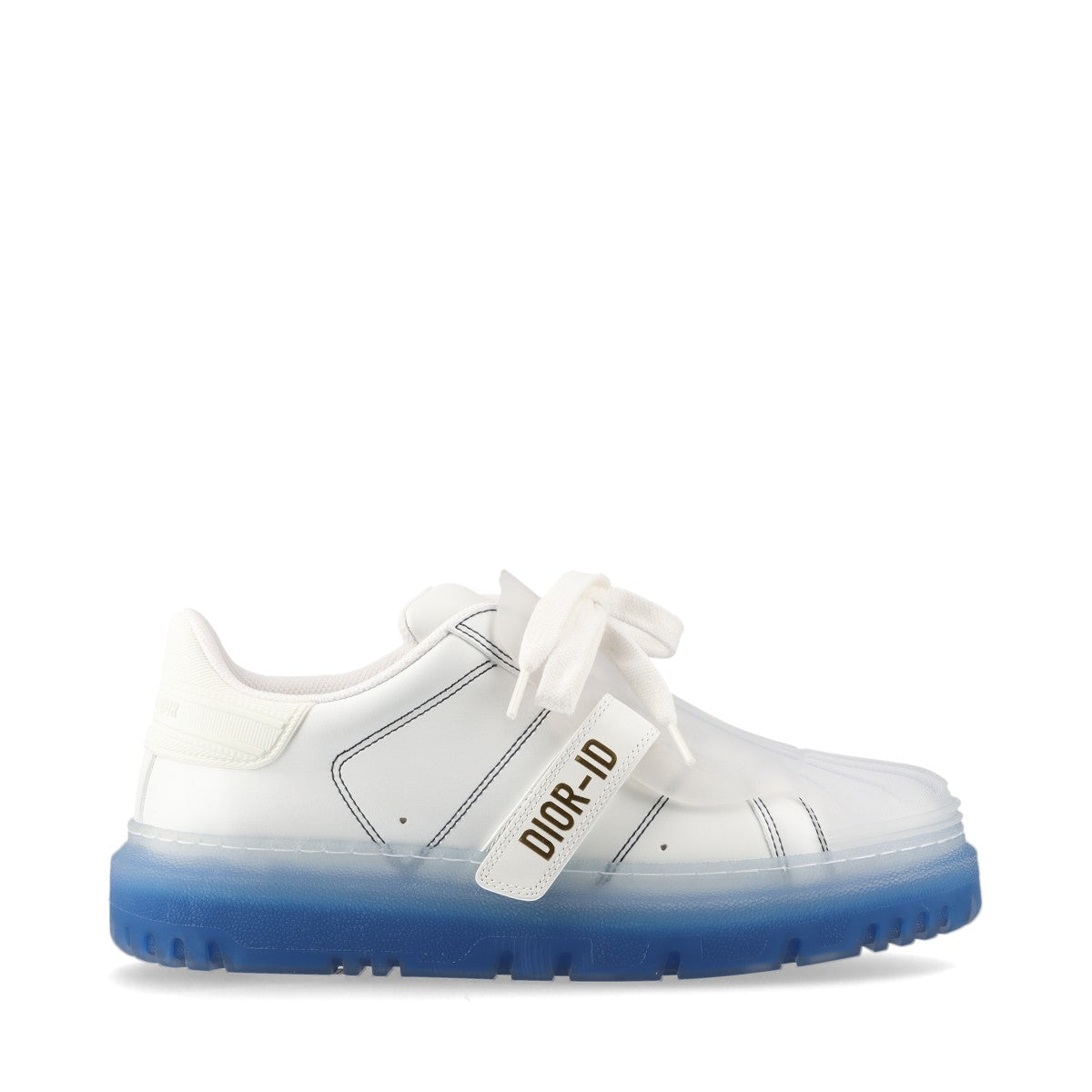 Chris Chandior DIOR-ID Leather  Laver Trainers 36.5  Blue × White Rement Rope  Bag