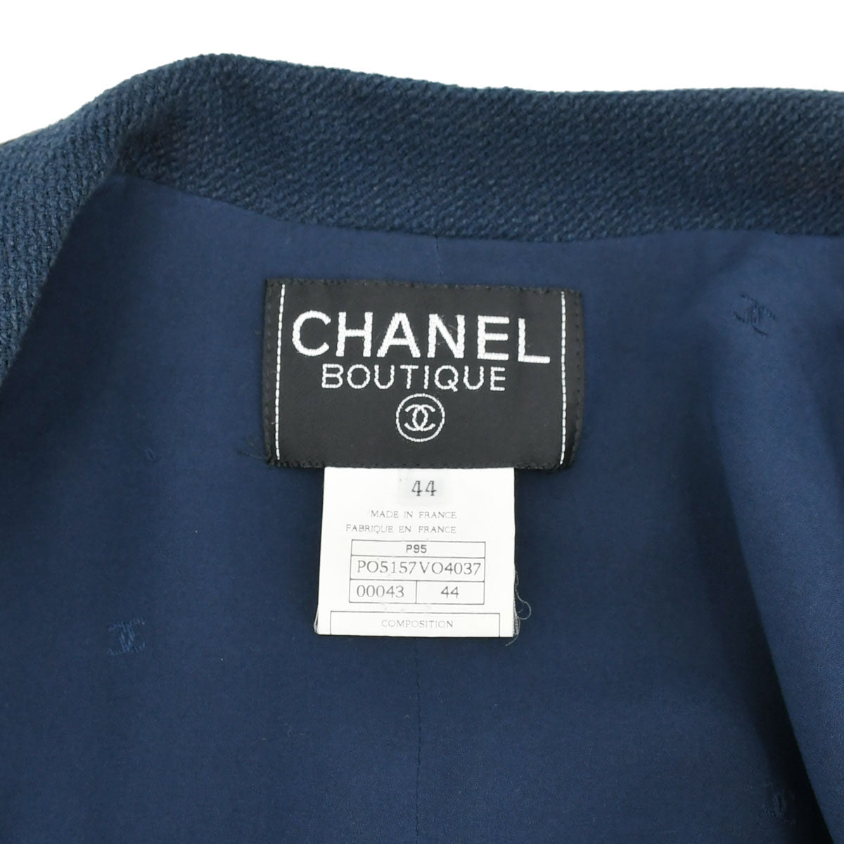 Chanel 1995 Spring CC-buttons bouclé cropped jacket 