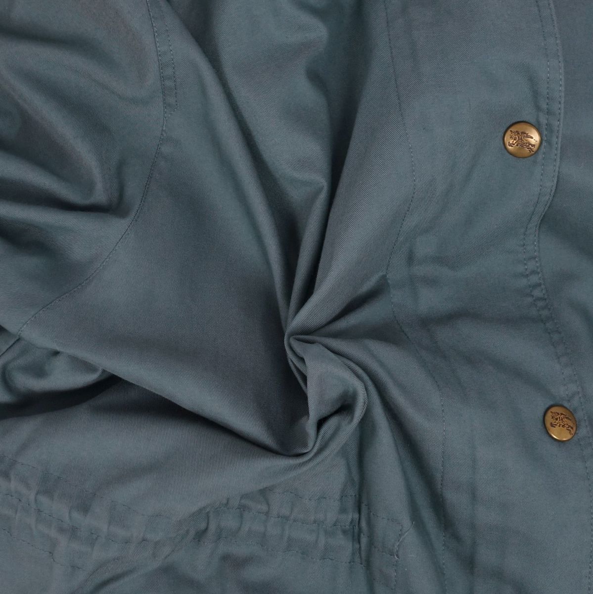 Vint Burberry s Coat Hoodie Zip-up Logo Button Landless Out  15BR (L equivalent) Gr