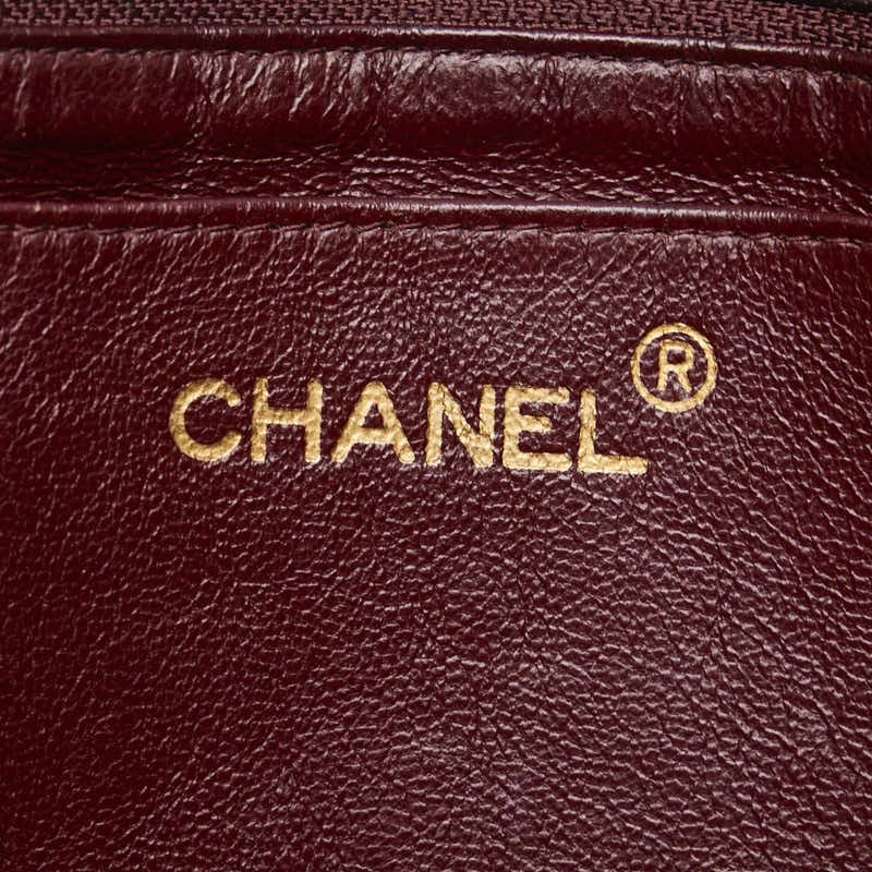 Chanel Mattrase Coco Single Flap  Chain Shoulder Bag Black Lambskin  CHANEL