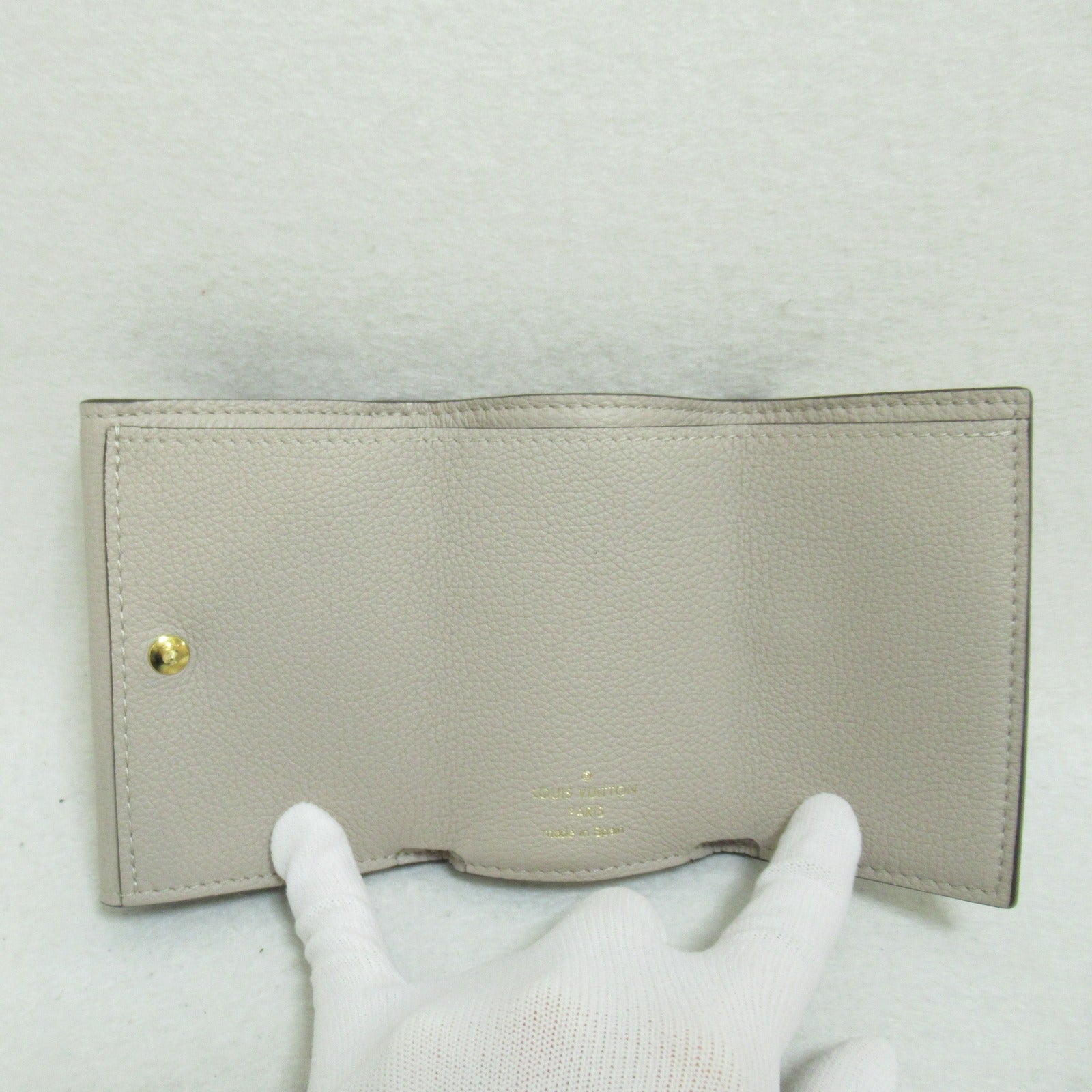 Louis Vuitton Louis Vuitton Portefolio Lock Mini Three Fold Wallet   Grey M69340