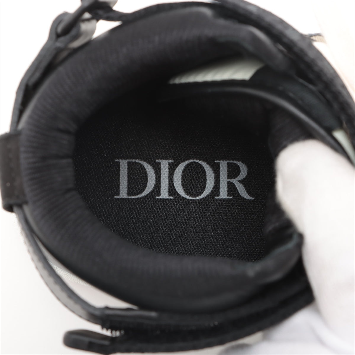 Dior B27 Leather X Fabric High-Cut Sneaker 40 Men Black DC0321 Obrick