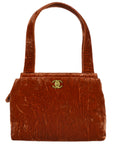 Chanel 1997-1999 Brown Velvet Handbag