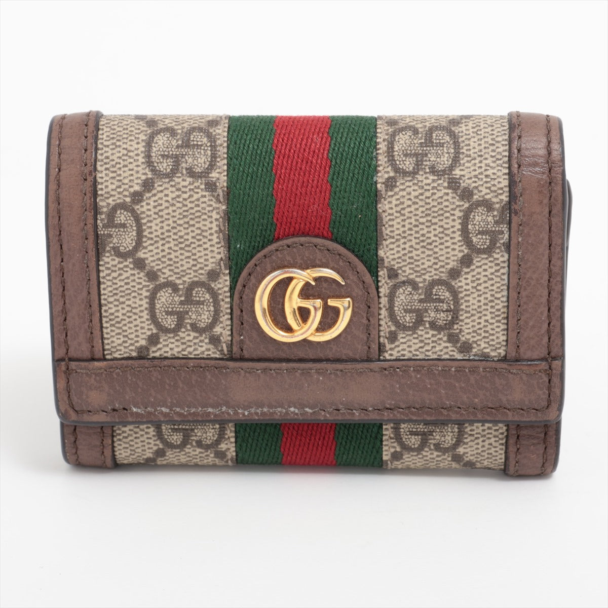 Gucci GG Marmont 644334 PVC  Leather Compact Wallet Brown