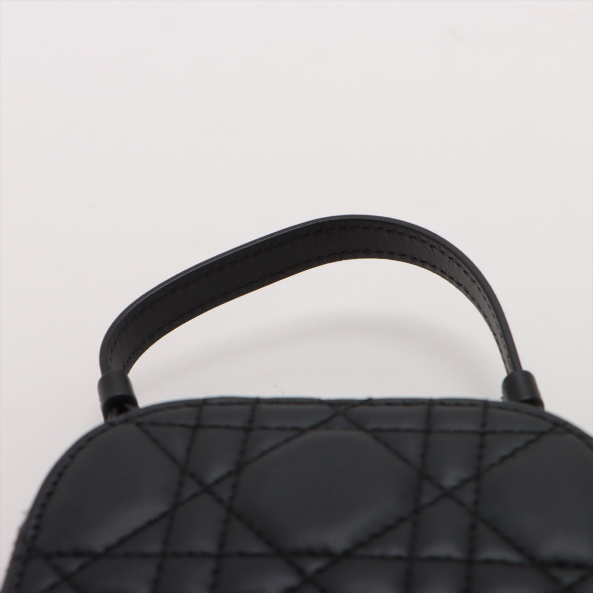 Christian Dior Canaridge Leather 2WAY Shoulder Bag Black
