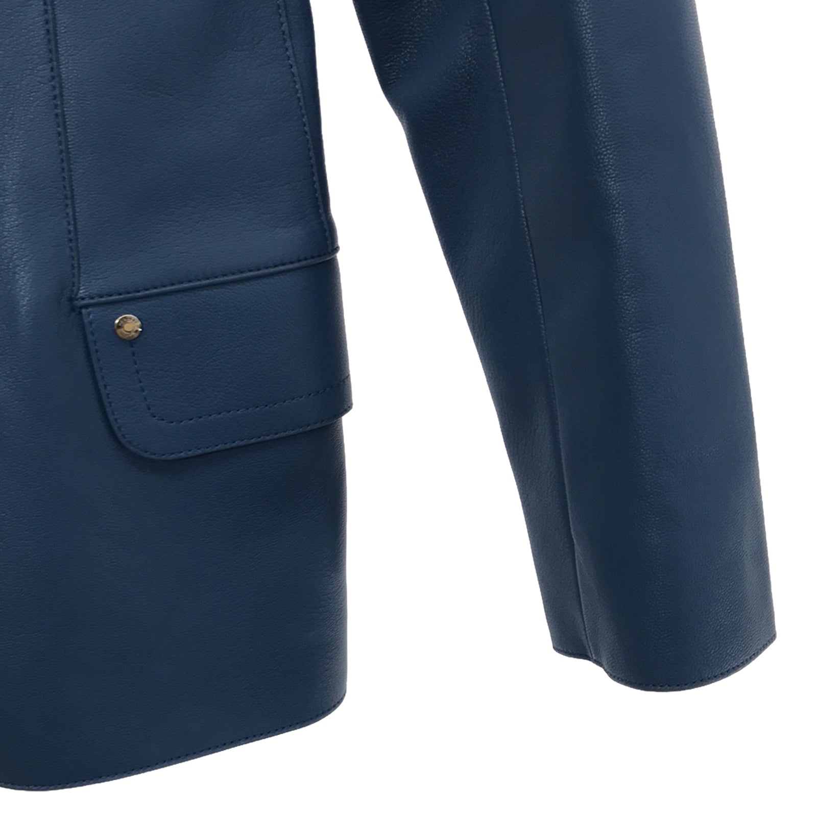 Hermes Jacket Outdoor Leather  Blue -