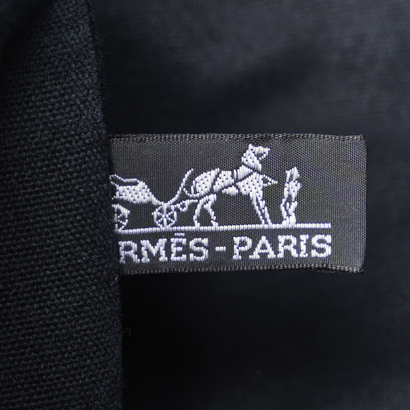 Hermes Fueltou Bassas GM sliding shoulder bag black canvas ladies Hermes HERMES