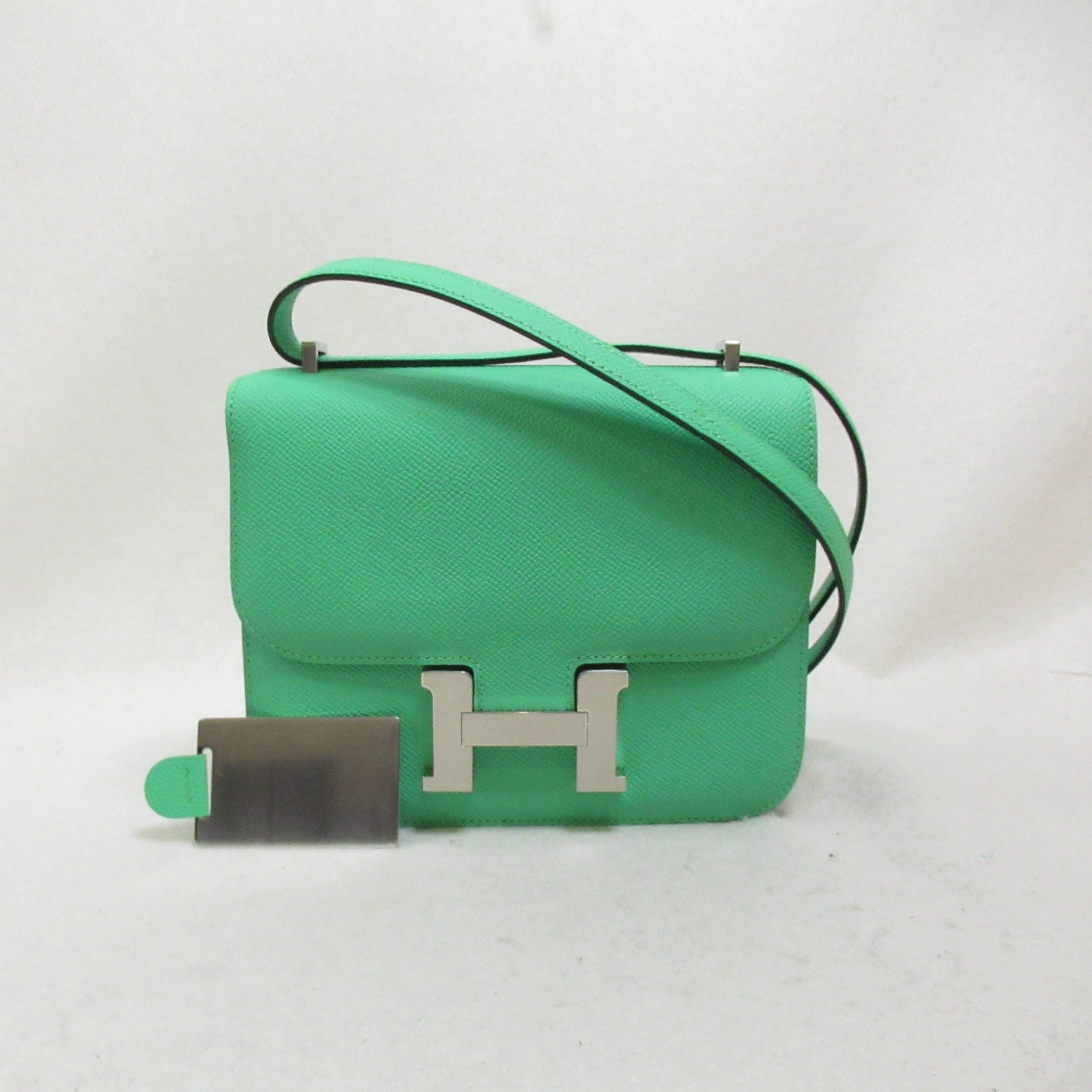Hermes Hermes Constance Mini Comic Shoulder Bag Shoulder Bag  Green B/SIL