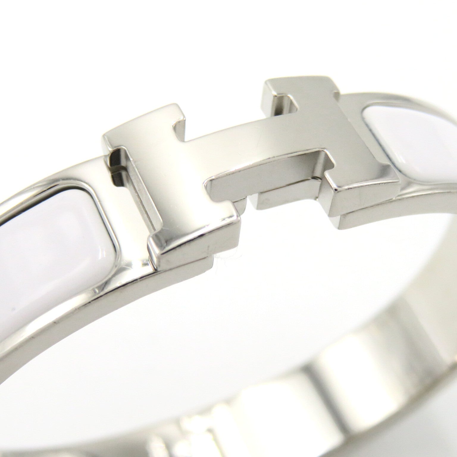 Hermes Hermes   PM Bangle Accessoires Plated  White/Silver