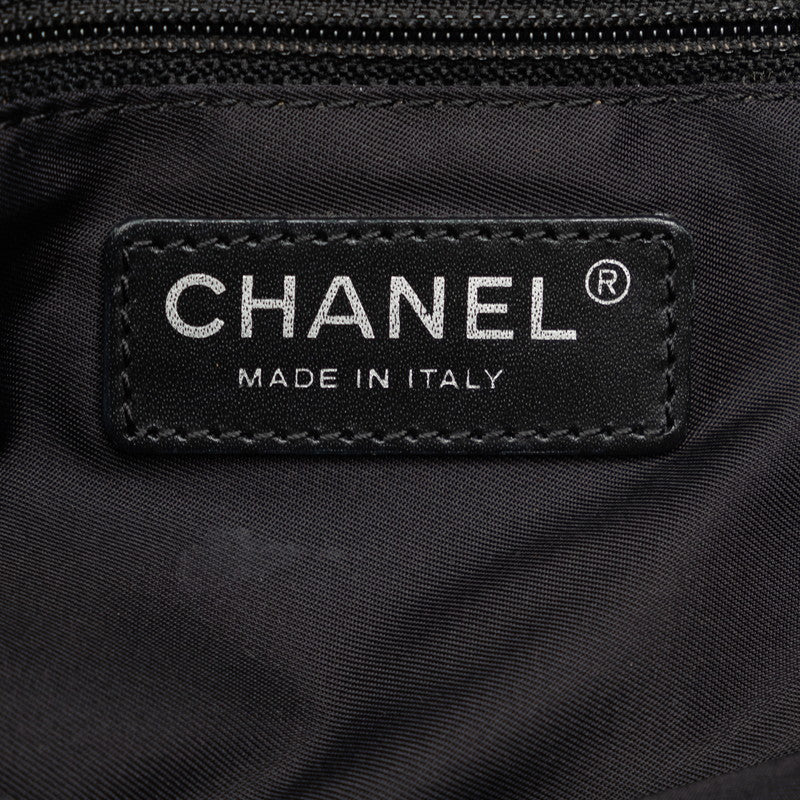 Chanel New Loveel Lines PM 托特包手提包 棕色黑色尼龍皮革 CHANEL