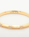 Agat Diamond Ring K18 (YG) 0.9g 0.025 E