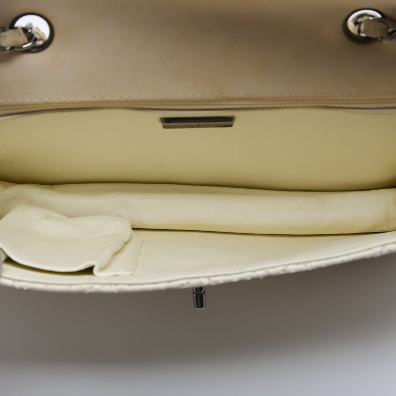 CHANEL 【CHANEL】 Turnrock Chain Shoulder Pearson Leather Ivory (Silver G)  Shoulder Bag Ladies Shoulder Bag 【 Delivery】 Ladies Shoulder Bag Free Delivery Ladies Shoulder Bag Free Delivery Ladies Shoulder