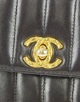 Chanel 1991-1994 Lambskin Vertical Stitch Flap Bag