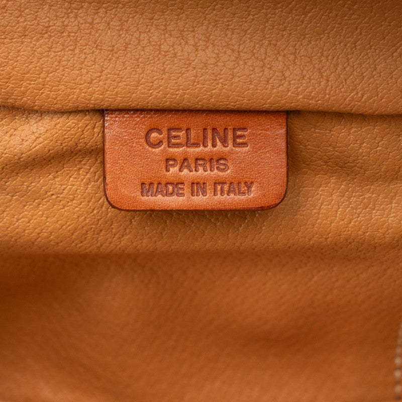 Celine Macadam Porterait Vanity Bag Brown PVC Leather  Celine