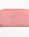 Chanel Camelia  Round  Wallet Pink Silver Gold  17th