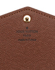 Louis Vuitton Monogram Portefolio Sarah Long Wallet M60531 Brown PVC Leather  Louis Vuitton