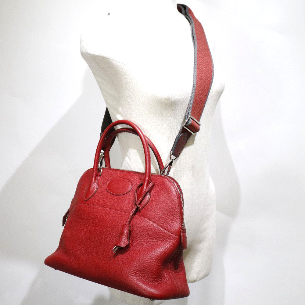 Hermes Bolide 31 Handbag  Clemence Rouge 2008