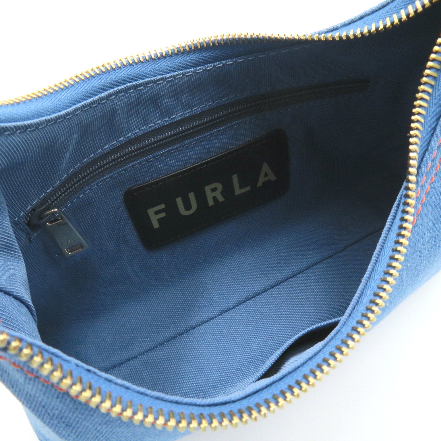 Furla Shoulder Bag Shoulder Bag Cotton Leather  Blue / Brown / Denim Blue WB01239BX15422676S