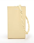 Jilsander Tangle Leather Shoulder Bag Yellow