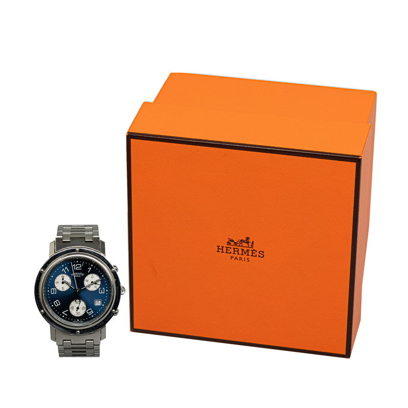 Hermes Clipper  CL1.310 Quartz Navy Dial Stainless Steel  Hermes