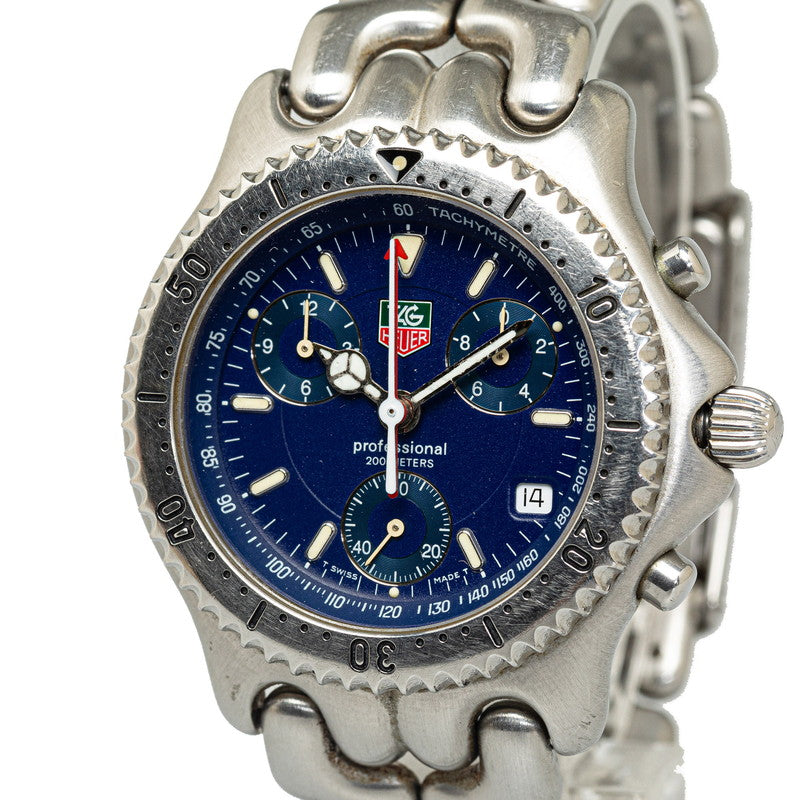 Tag Heuer Heuer Cell Professional 200  CG1114 Quartz Navy Character Dial Stainless Steel Men TAG Heuer