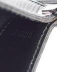 Louis Vuitton Black Epi Pochette Demi-lune Handbag M52622