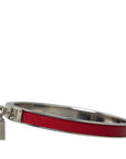 Hermes Kelly H Motif Bangle Bracelet Silver Red Metal  Hermes (Ginseng )