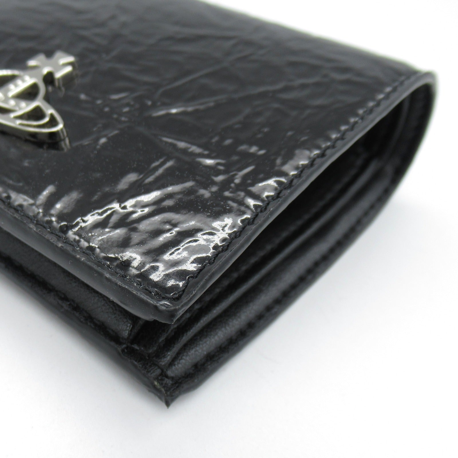 Vivienne Westwood Double Fold Wallet Double Folded Wallet  Leather  Black 51010024S000W