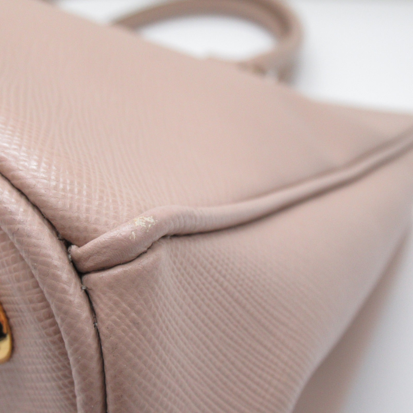 Prada Prada 2W Tote Bag Tortoise Bag Sapphire Leather  Pink Pink Beige 【Ancestral】