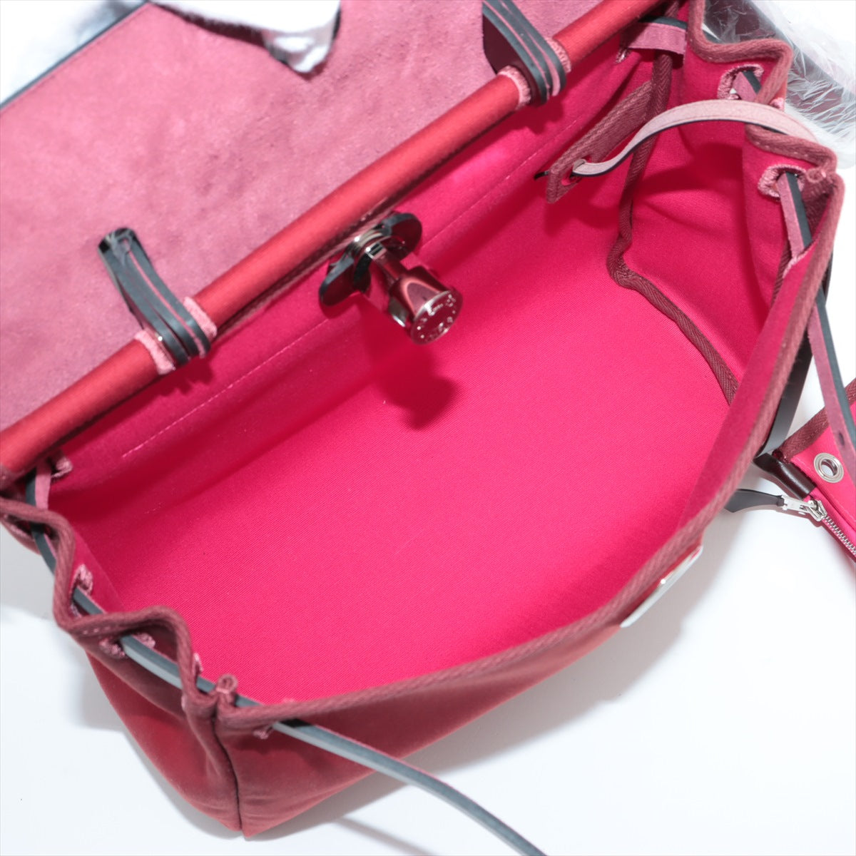 Hermes Yale Bag  PM Tower Ophidia X Car Friseur Red X Pink Silver