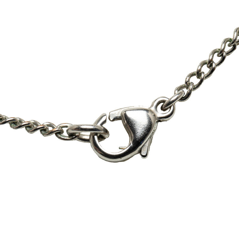 Chanel Coco Necklace Silver Beige Metal  Chanel