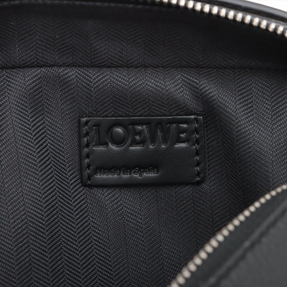 Loewe Camera 斜挎包迷你皮革單肩包 黑色