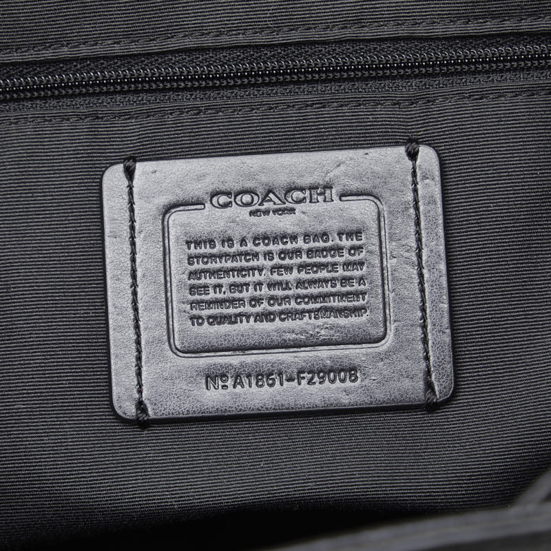 Coach Logo G  Rucksack Backpack F29008 Black Leather  Coach