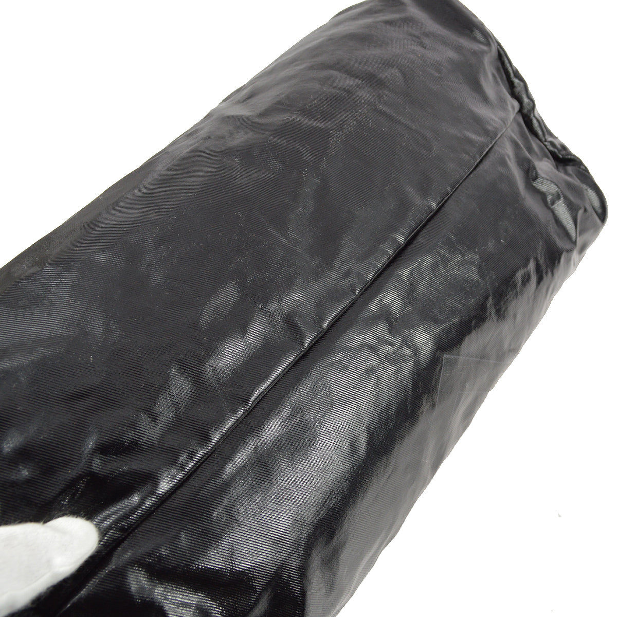 Chanel 黑色乙烯基運動系列行李箱健身包