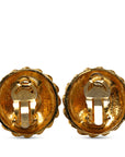 Chanel Boucles d'oreilles rondes à motif Mademoiselle Plaqué or Femme