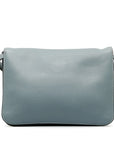 Gucci Jackie Diagonal Shoulder Bag 362971 Light Blue Leather