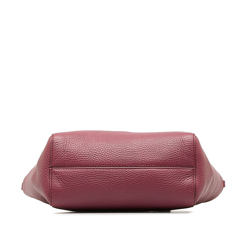 Gucci Swing Tote Handbag Shoulder Bag 368827 Pink Leather Women's