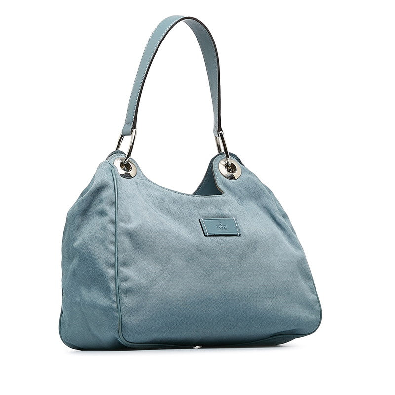 Gucci Handbag One Shoulder Bag 244342 Light Blue Canvas Leather Women&#39;s
